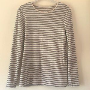 Croft&Borrow Striped Long Sleeve Classic Tee Small